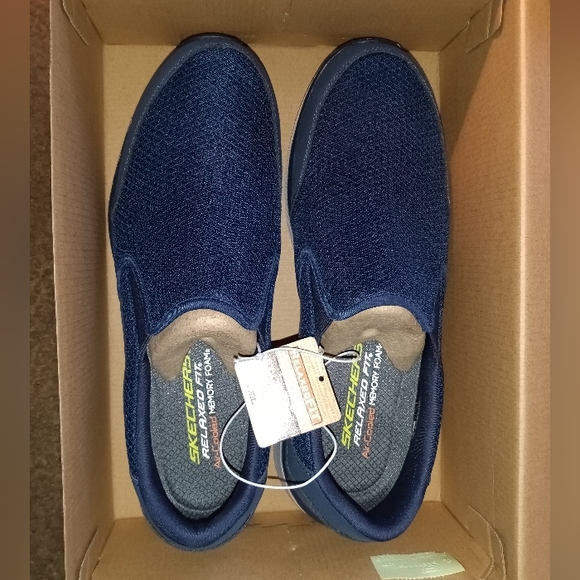🆕Skechers | Equalizer 3.0 Bluegate Loafer Slip On Shoes Navy Blue Mens Size 13 - Picture 5 of 7